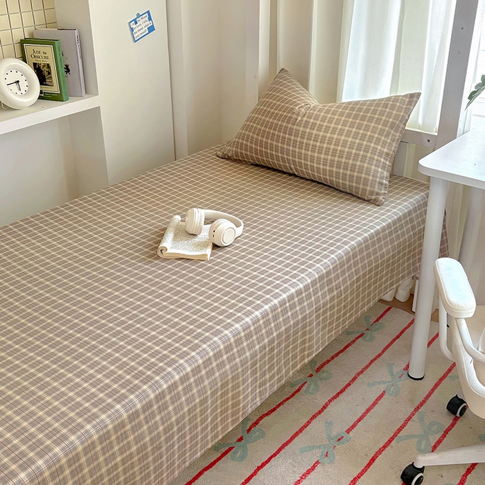 91家纺网 家纺一手货源 找家纺 百寐2025年全棉双层纱床单 卡米尔