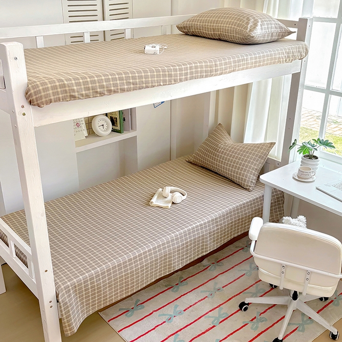 百寐2025年全棉双层纱床单 卡米尔