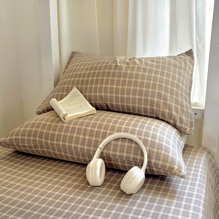 91家纺网 家纺一手货源 找家纺 百寐2025年全棉双层纱床单 卡米尔