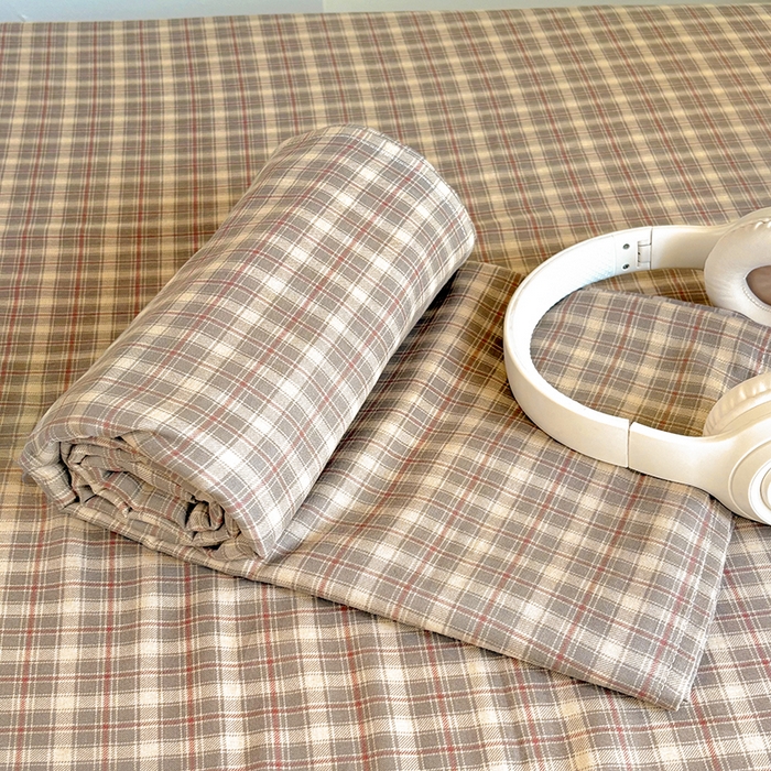 91家纺网 家纺一手货源 找家纺 百寐2025年全棉双层纱床单 卡米尔