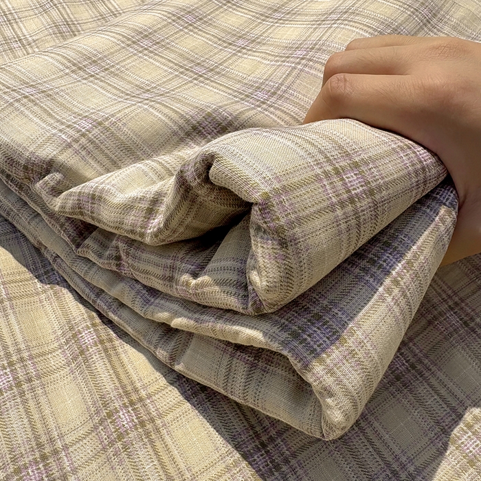 91家纺网 家纺一手货源 找家纺 百寐2025年全棉双层纱床单 凯伦咖