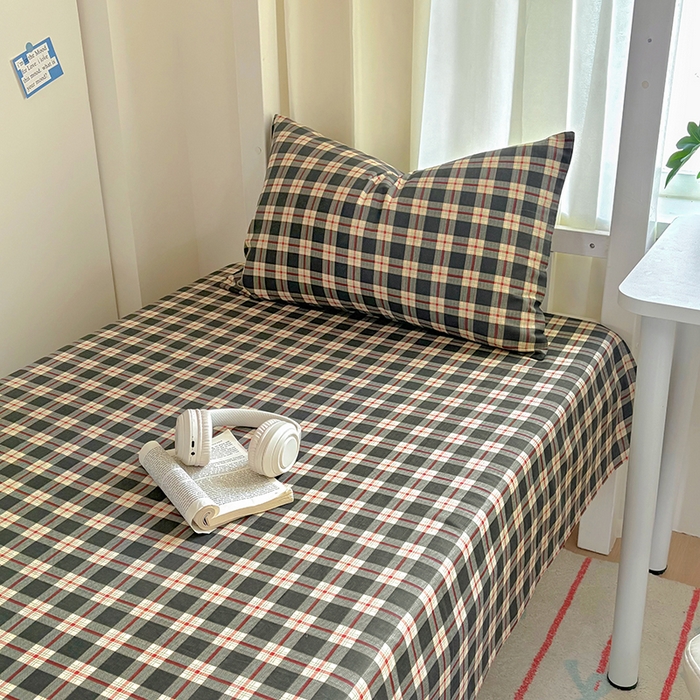 91家纺网 家纺一手货源 找家纺 百寐2025年全棉双层纱床单 苏格兰