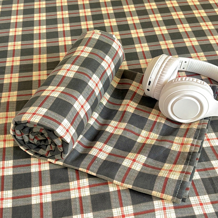 91家纺网 家纺一手货源 找家纺 百寐2025年全棉双层纱床单 苏格兰