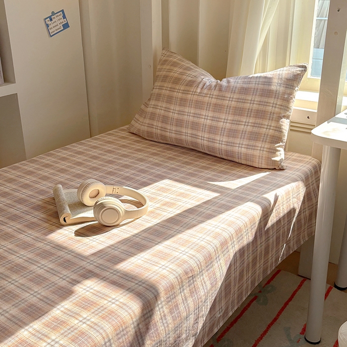 91家纺网 家纺一手货源 找家纺 百寐2025年全棉双层纱床单 伊凡咖