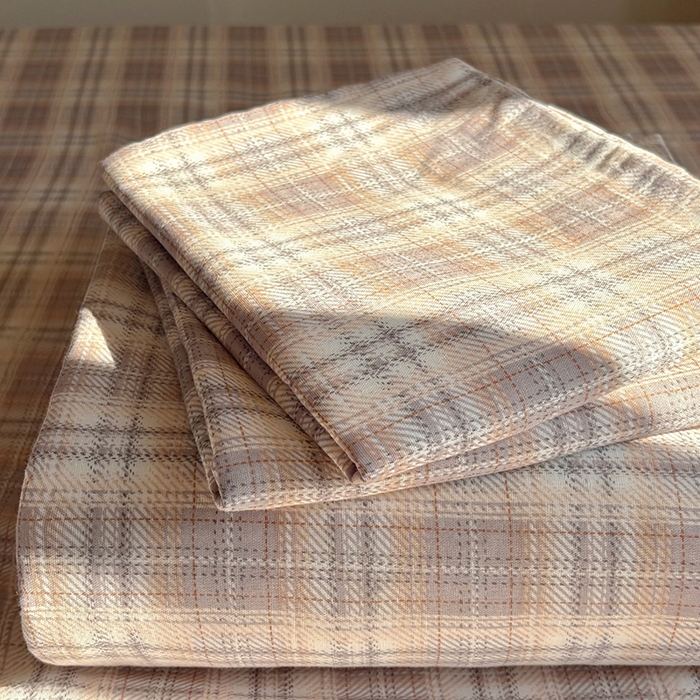 91家纺网 家纺一手货源 找家纺 百寐2025年全棉双层纱床单 伊凡咖