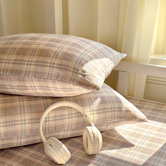 91家纺网 家纺一手货源 找家纺 百寐2025年全棉双层纱床单 伊凡咖