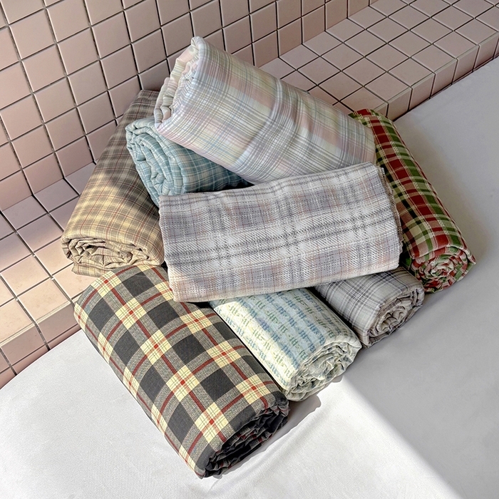 91家纺网 家纺一手货源 找家纺 百寐2025年全棉双层纱床单 组合