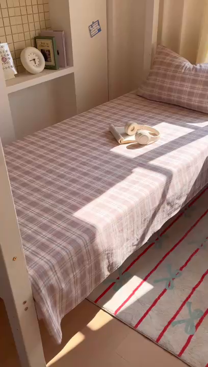 91家纺网 家纺一手货源 找家纺 百寐2025年全棉双层纱床单 卡米尔