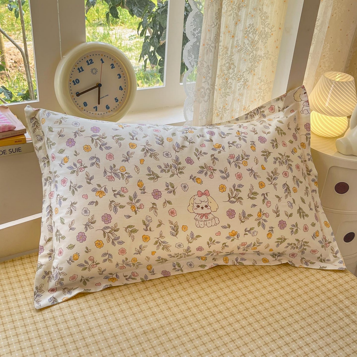 91家纺网 家纺一手货源 找家纺 涵宸家纺 2025新款学生图-全棉印花-ins印花三件套四件套 芳时甜心