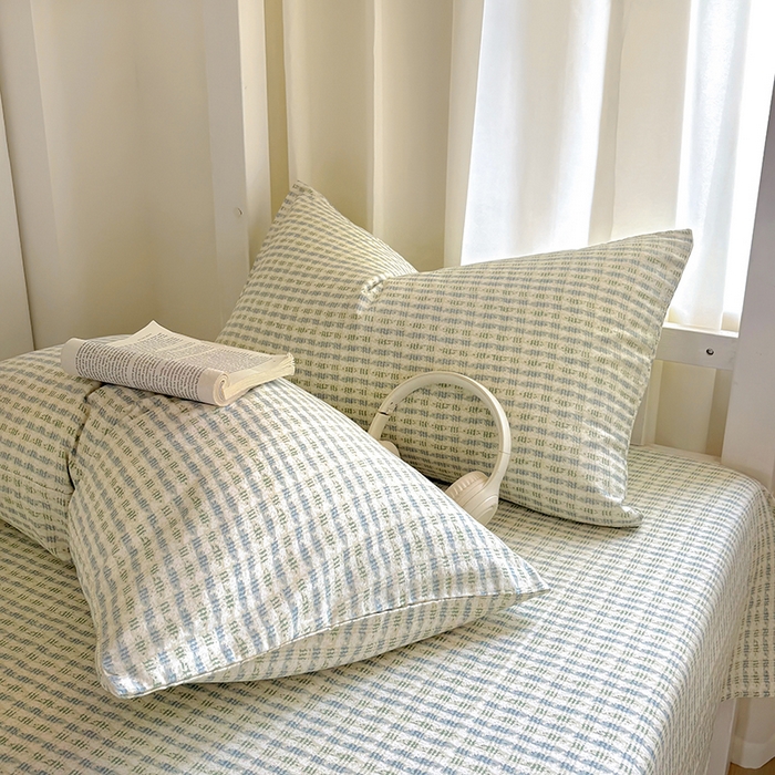 91家纺网 家纺一手货源 找家纺 百寐2025年全棉双层纱枕套 柏林时光