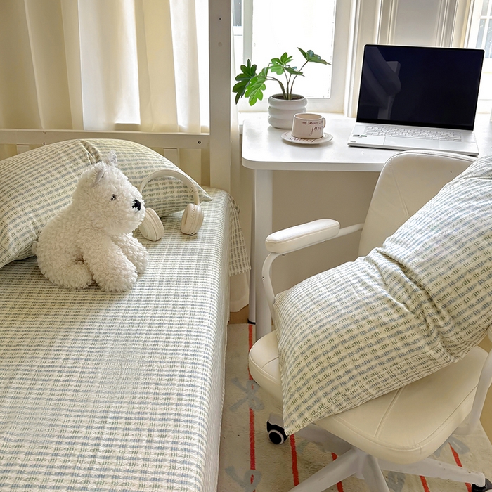 91家纺网 家纺一手货源 找家纺 百寐2025年全棉双层纱枕套 柏林时光