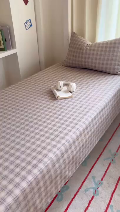 91家纺网 家纺一手货源 找家纺 百寐2025年全棉双层纱枕套 伊凡咖