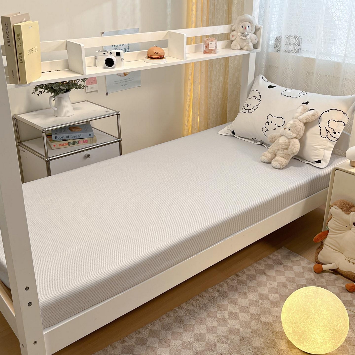 91家纺网 家纺一手货源 找家纺 涵宸家纺 2025新款学生图-全棉印花-甜系三件套四件套 B呆萌小狗