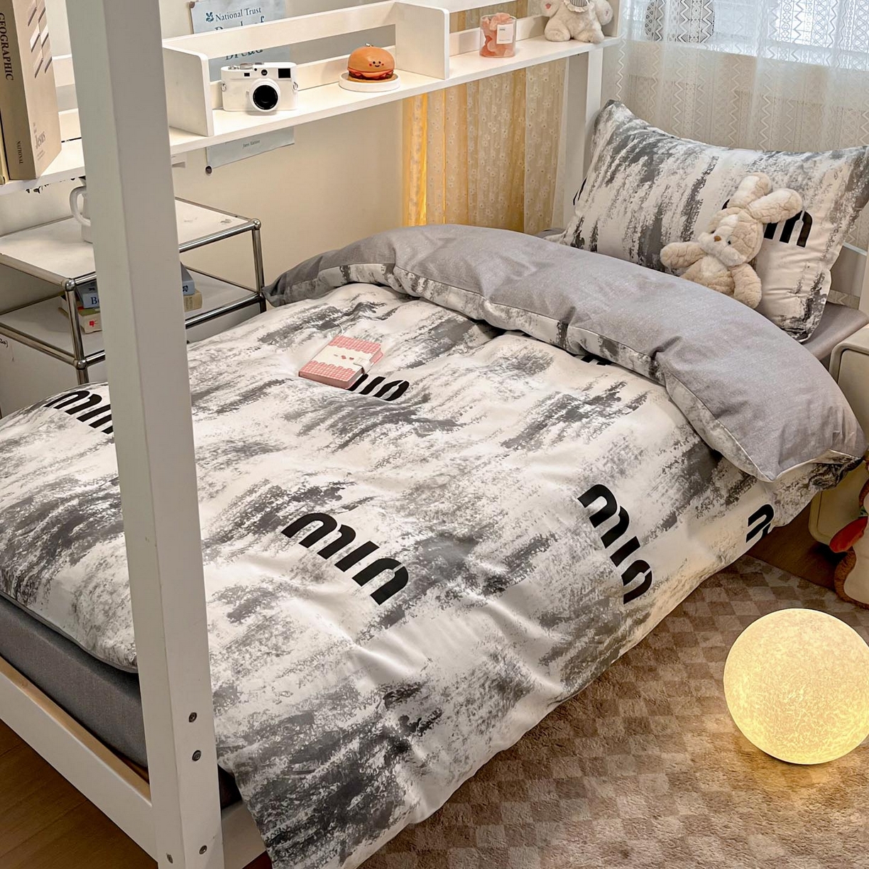 涵宸家纺 2025新款学生图-全棉印花-甜系三件套四件套 D富森