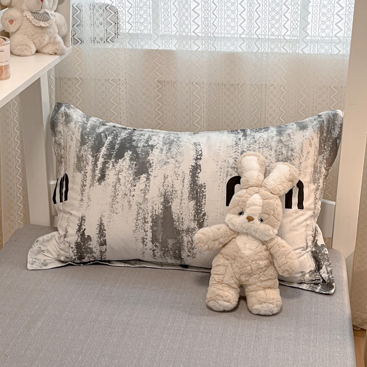 91家纺网 家纺一手货源 找家纺 涵宸家纺 2025新款学生图-全棉印花-甜系三件套四件套 D富森