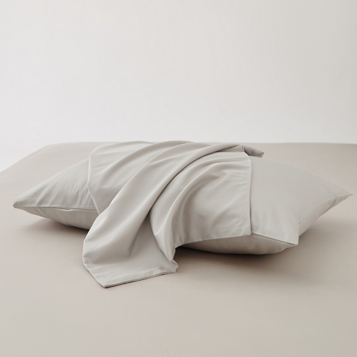 有点武功 2025新款100S全棉贡缎长绒棉纯色单枕套家庭居家学生宿舍枕套轻奢简约纯棉枕套 山灰色