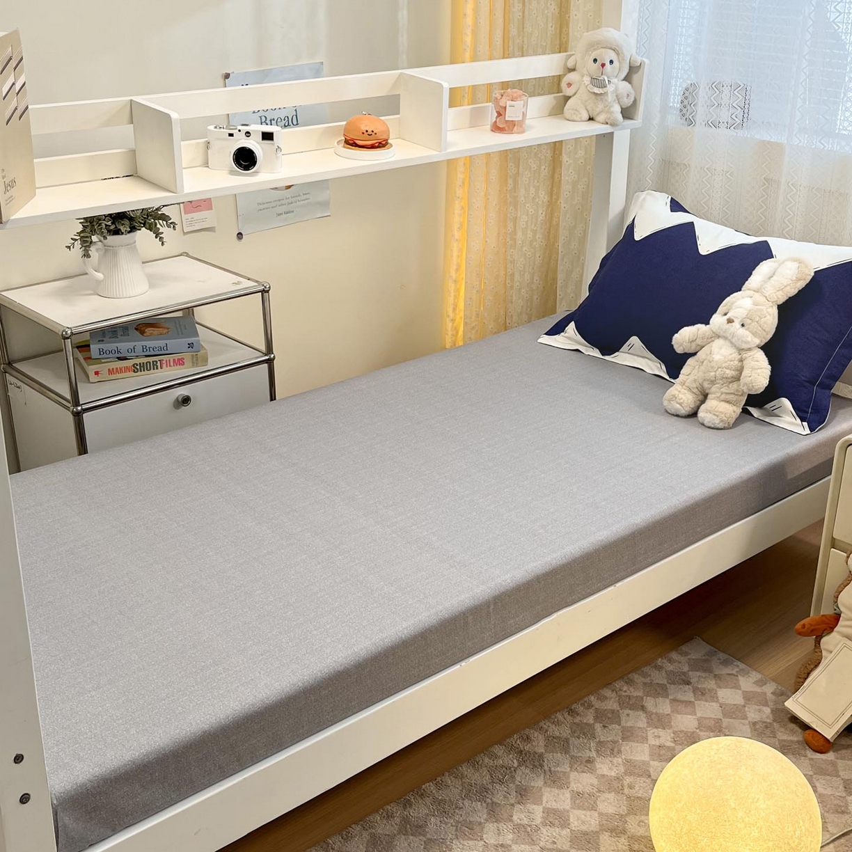 91家纺网 家纺一手货源 找家纺 涵宸家纺 2025新款学生图-全棉印花-甜系三件套四件套 D简爱