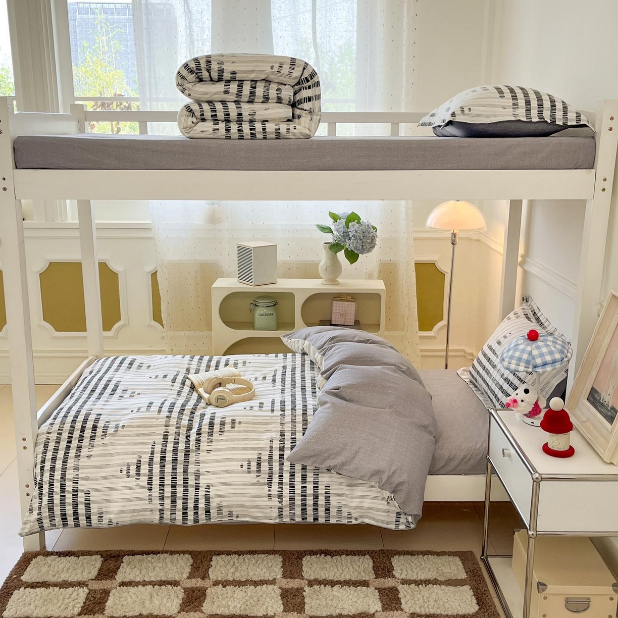 91家纺网 家纺一手货源 找家纺 涵宸家纺 2025新款学生图-全棉印花-甜系三件套四件套 D拉斐尔