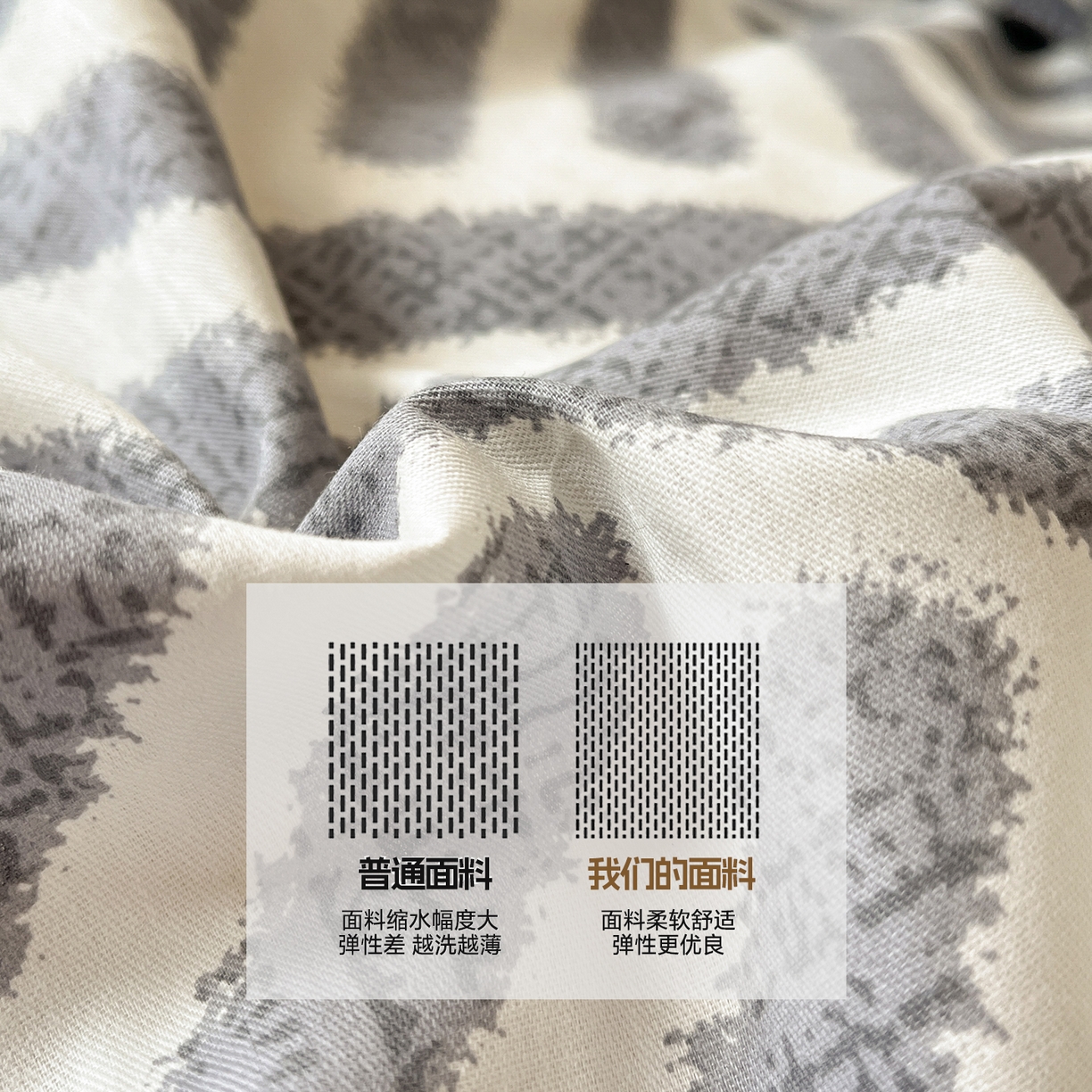 91家纺网 家纺一手货源 找家纺 涵宸家纺 2025新款学生图-全棉印花-甜系三件套四件套 D洛伊-灰