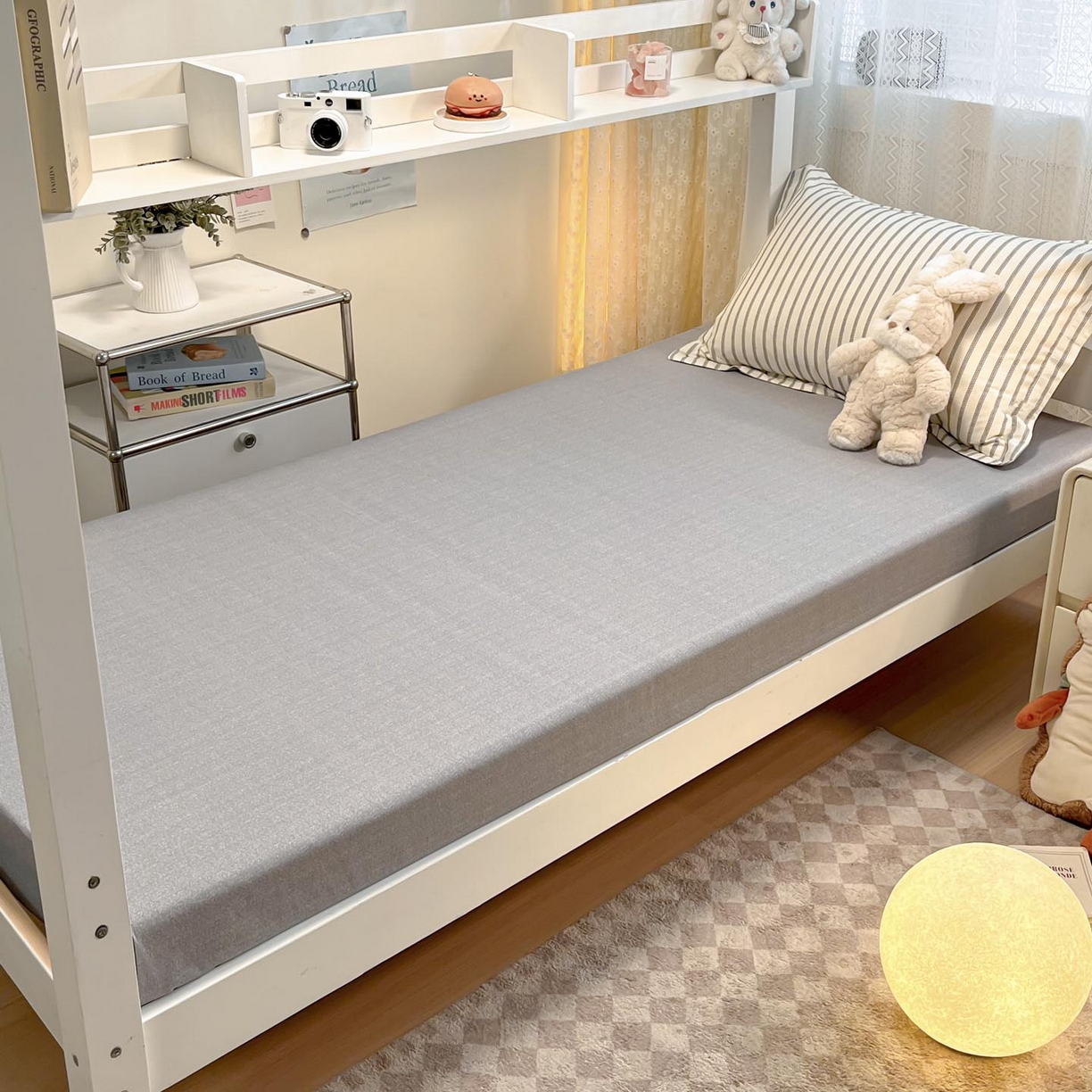 91家纺网 家纺一手货源 找家纺 涵宸家纺 2025新款学生图-全棉印花-甜系三件套四件套 D写书