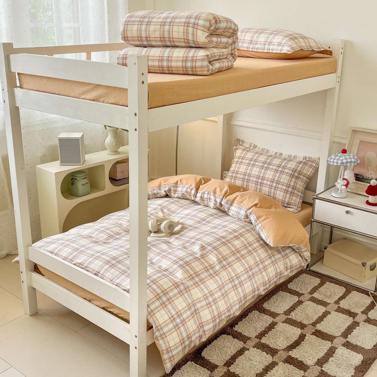 91家纺网 家纺一手货源 找家纺 涵宸家纺 2025新款学生图-全棉印花-甜系三件套四件套 D约里克