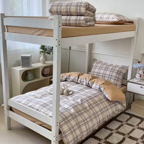 91家纺网 家纺一手货源 找家纺 涵宸家纺 2025新款学生图-全棉印花-甜系三件套四件套 D约里克