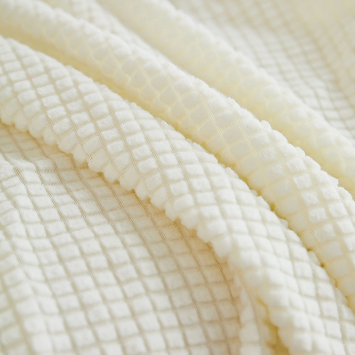 91家纺网 家纺一手货源 找家纺 丝绮鹿  2025新款玉米粒沙发套 奶白