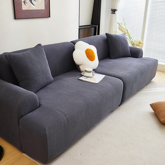 丝绮鹿  2025新款玉米粒沙发套 深灰
