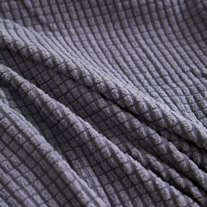 91家纺网 家纺一手货源 找家纺 丝绮鹿  2025新款玉米粒沙发套 深灰