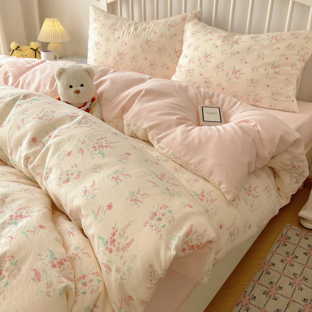 91家纺网 家纺一手货源 找家纺 （总）繁花2025新款学生季第二波木棉水洗棉四件套三件套跑量款