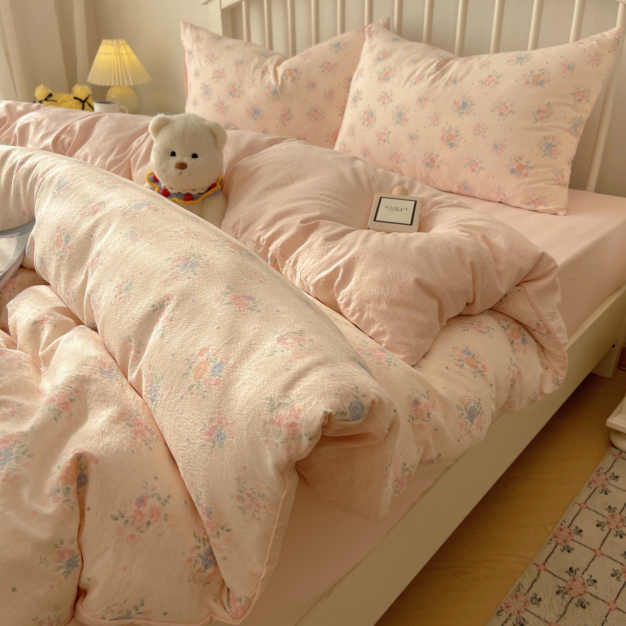 91家纺网 家纺一手货源 找家纺 （总）繁花2025新款学生季第二波木棉水洗棉四件套三件套跑量款