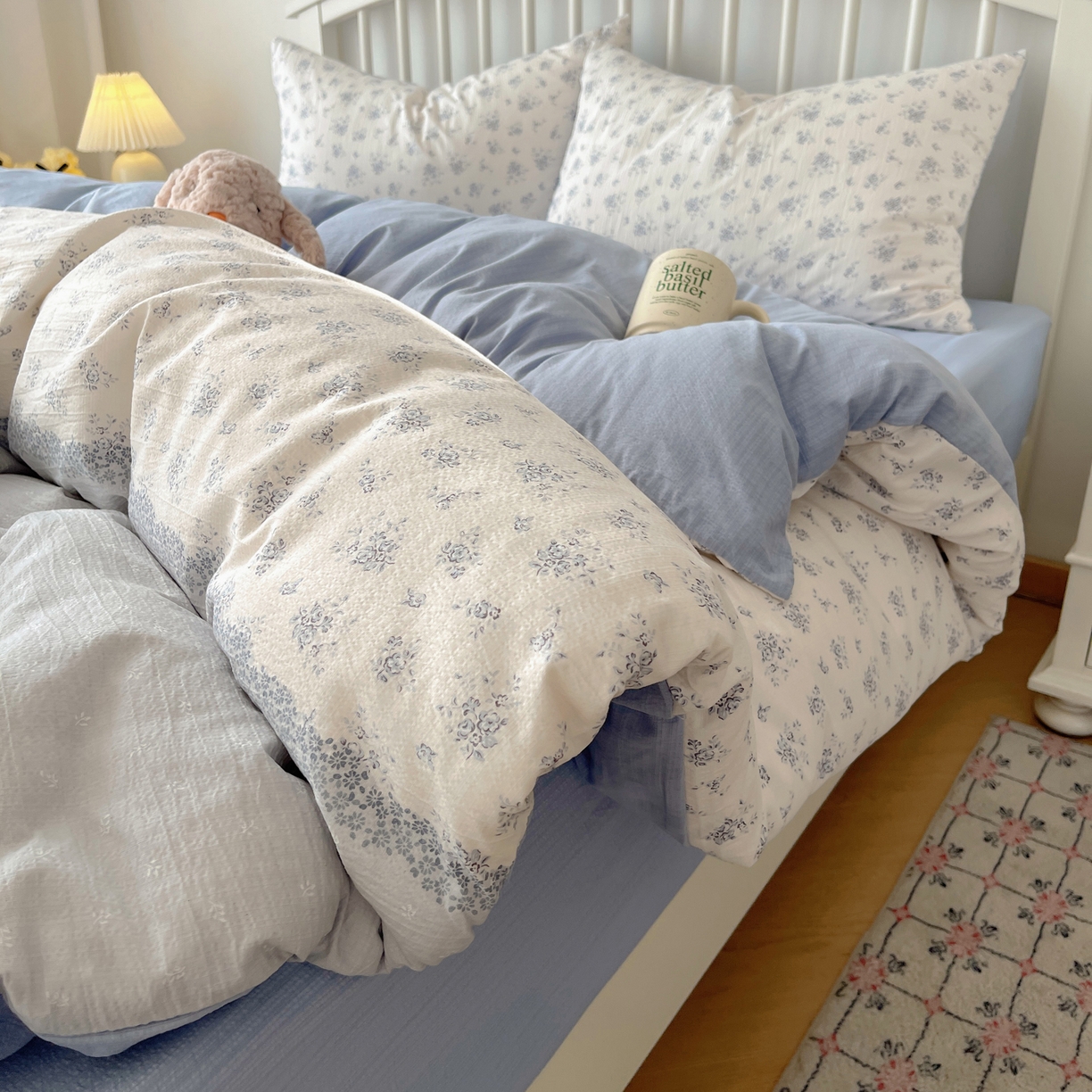 91家纺网 家纺一手货源 找家纺 繁花2025新款学生季第二波木棉水洗棉四件套三件套跑量款 花屿庄园