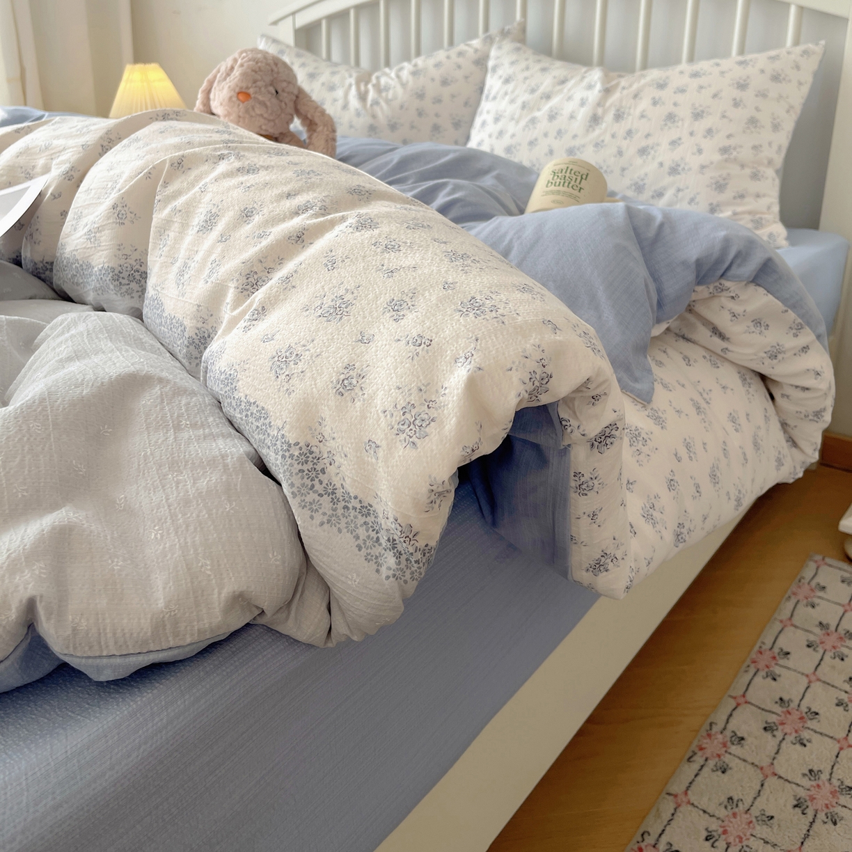 91家纺网 家纺一手货源 找家纺 繁花2025新款学生季第二波木棉水洗棉四件套三件套跑量款 花屿庄园