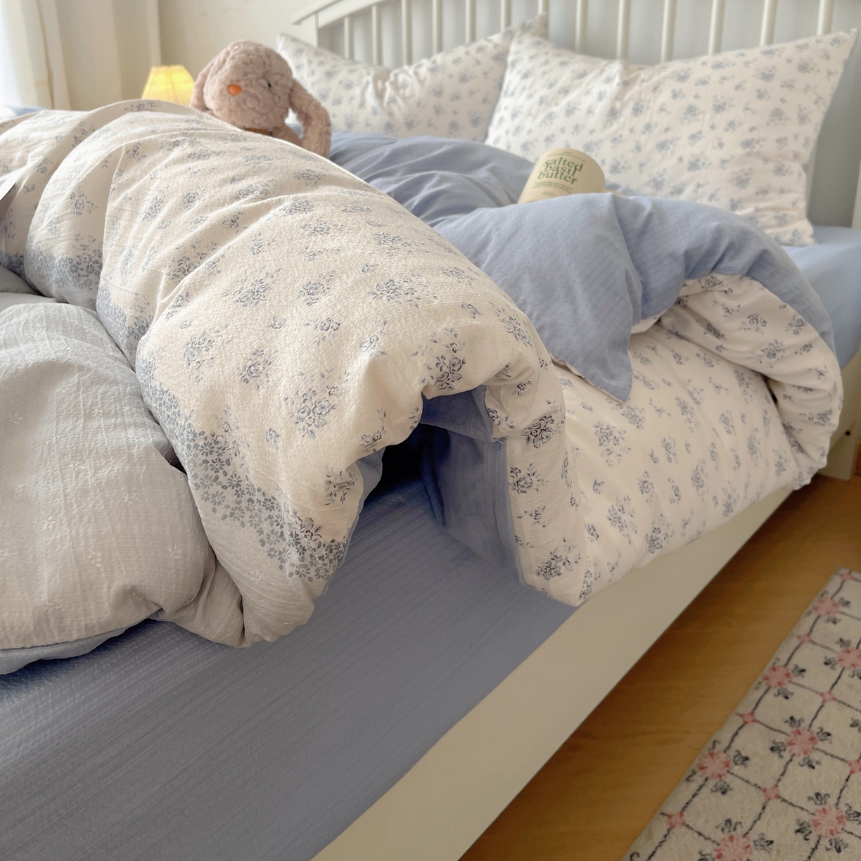 91家纺网 家纺一手货源 找家纺 繁花2025新款学生季第二波木棉水洗棉四件套三件套跑量款 花屿庄园