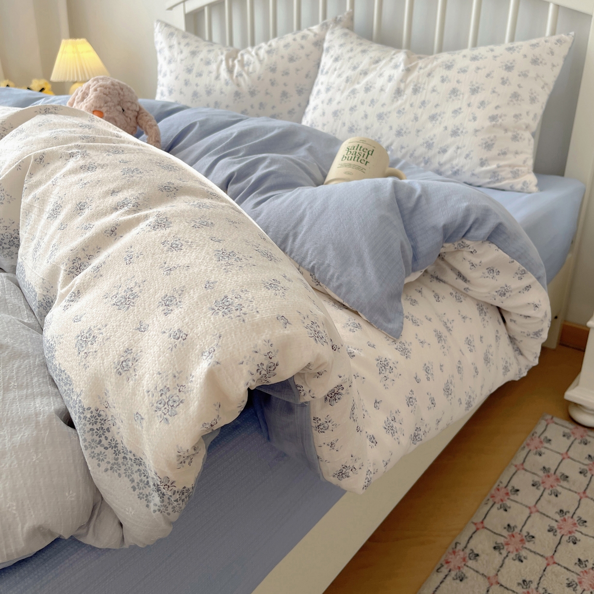 91家纺网 家纺一手货源 找家纺 繁花2025新款学生季第二波木棉水洗棉四件套三件套跑量款 花屿庄园