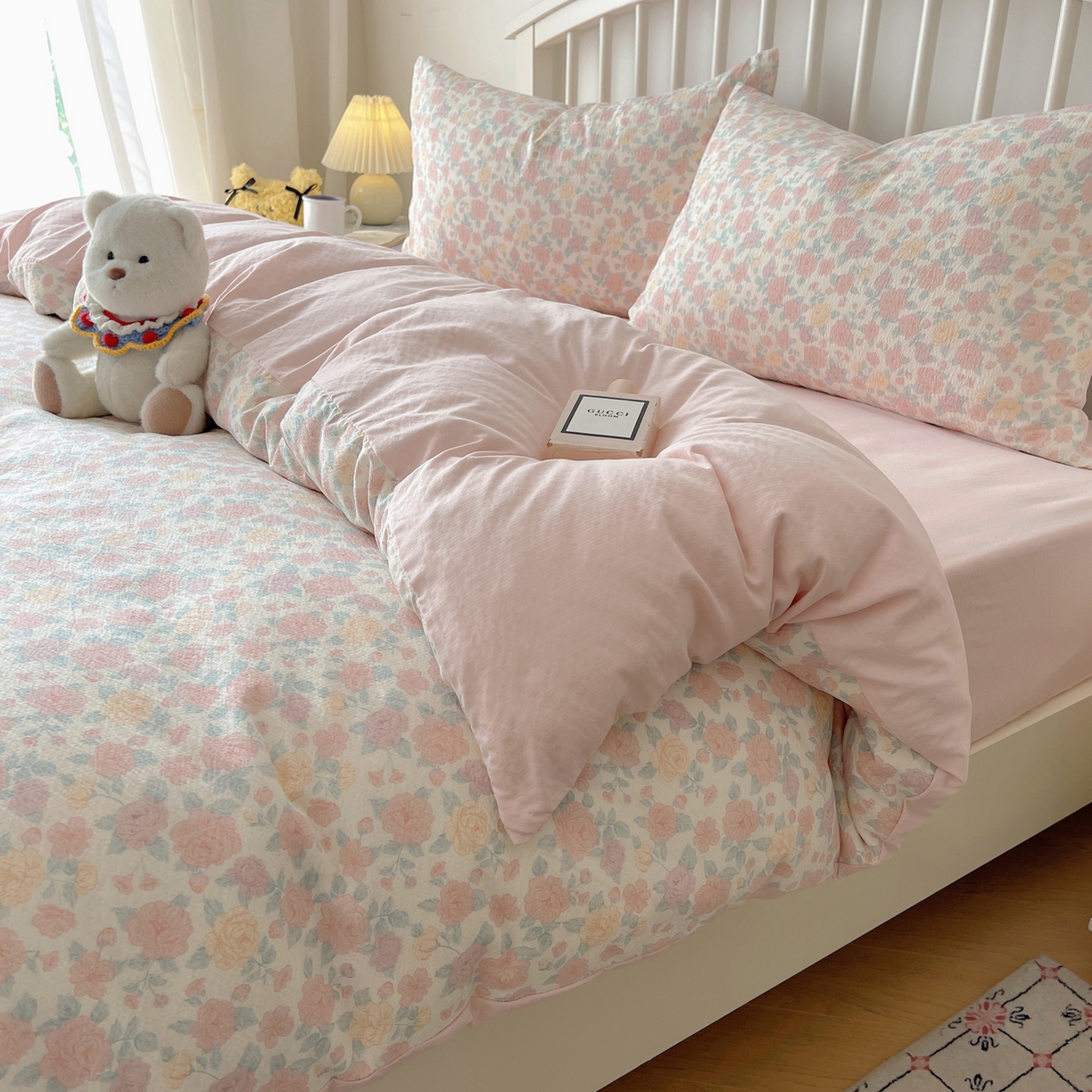 91家纺网 家纺一手货源 找家纺 繁花2025新款学生季第二波木棉水洗棉四件套三件套跑量款 梦里看花