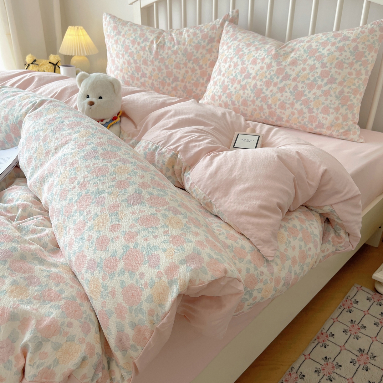 91家纺网 家纺一手货源 找家纺 繁花2025新款学生季第二波木棉水洗棉四件套三件套跑量款 梦里看花