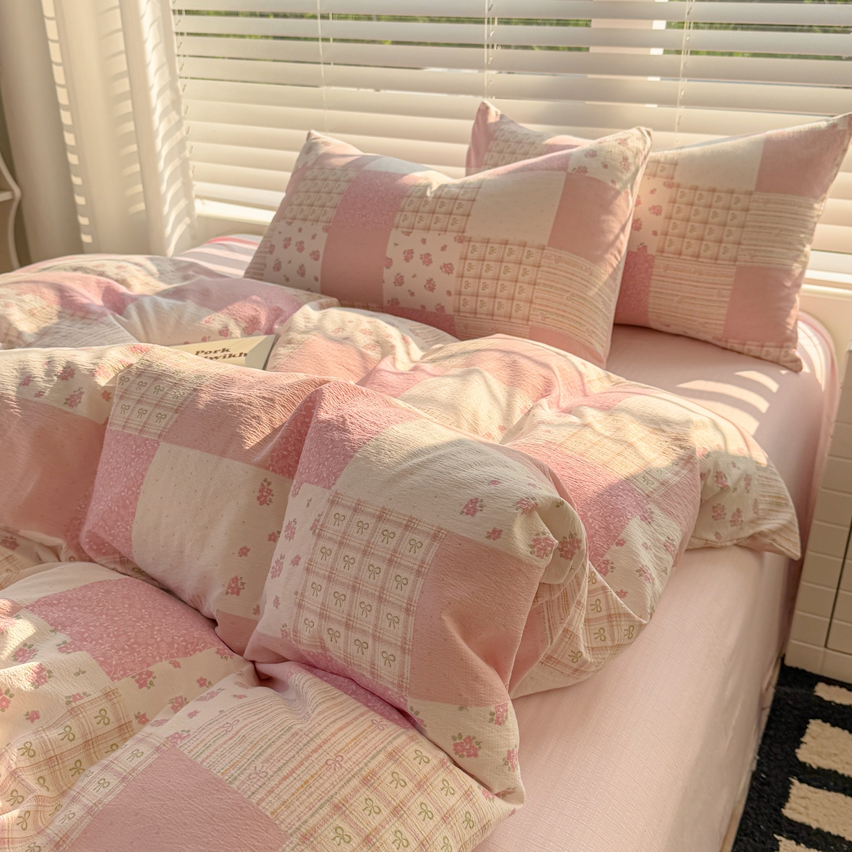 繁花2025新款学生季第二波木棉水洗棉四件套三件套跑量款 怦然心动