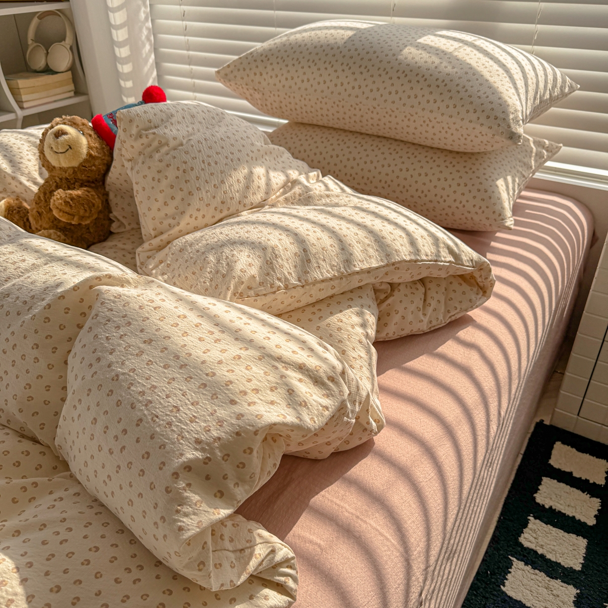 91家纺网 家纺一手货源 找家纺 繁花2025新款学生季第二波木棉水洗棉四件套三件套跑量款 尤加利