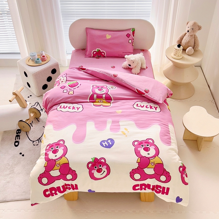 91家纺网 家纺一手货源 找家纺 （总）鱼宝2025新款全棉幼儿园套件--萌趣系列