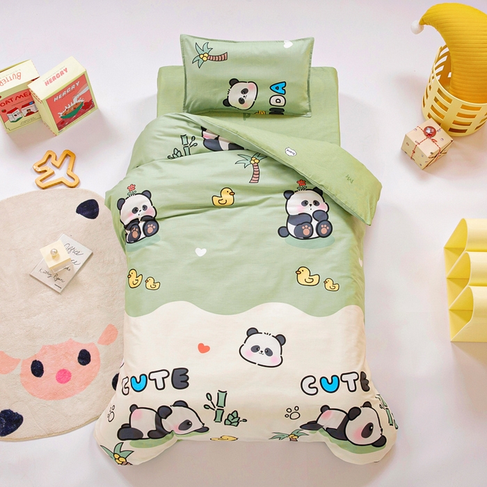 91家纺网 家纺一手货源 找家纺 （总）鱼宝2025新款全棉幼儿园套件--萌趣系列