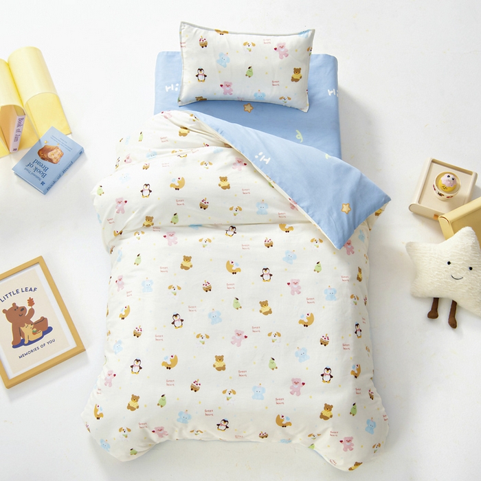 91家纺网 家纺一手货源 找家纺 （总）鱼宝2025新款全棉幼儿园套件--萌趣系列