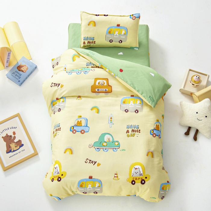 91家纺网 家纺一手货源 找家纺 （总）鱼宝2025新款全棉幼儿园套件--萌趣系列