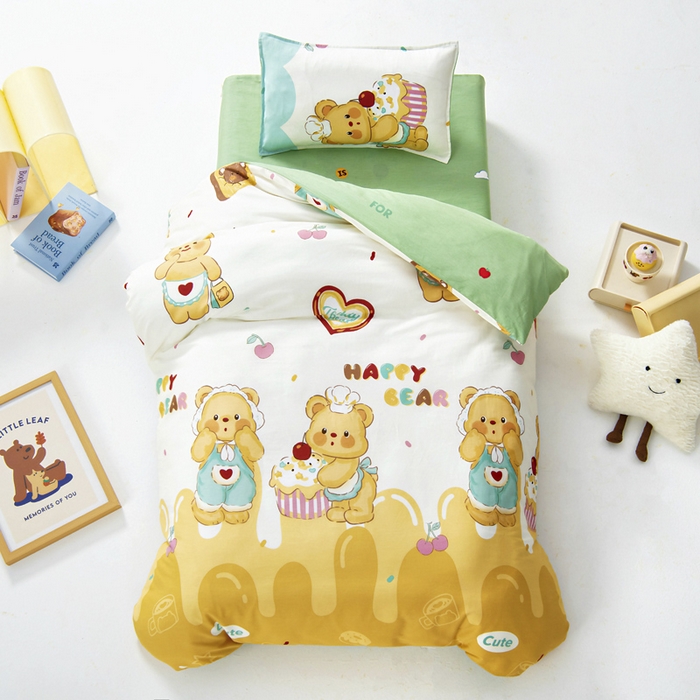 91家纺网 家纺一手货源 找家纺 （总）鱼宝2025新款全棉幼儿园套件--萌趣系列