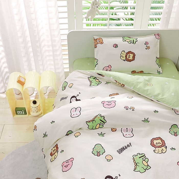 91家纺网 家纺一手货源 找家纺 （总）鱼宝2025新款全棉幼儿园套件--萌趣系列