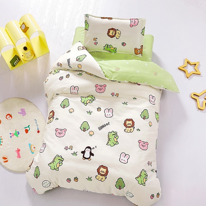 91家纺网 家纺一手货源 找家纺 （总）鱼宝2025新款全棉幼儿园套件--萌趣系列