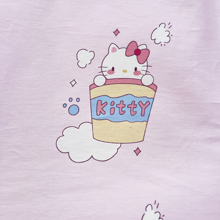 91家纺网 家纺一手货源 找家纺 鱼宝2026新款全棉幼儿园套件--萌趣系列 彩虹猫咪