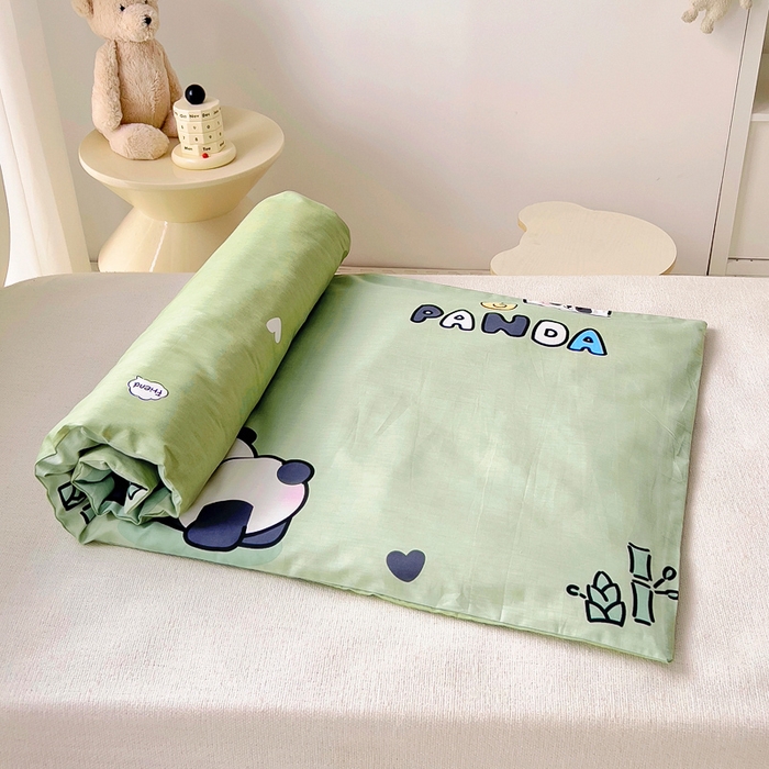 91家纺网 家纺一手货源 找家纺 鱼宝2026新款全棉幼儿园套件--萌趣系列 功夫熊猫