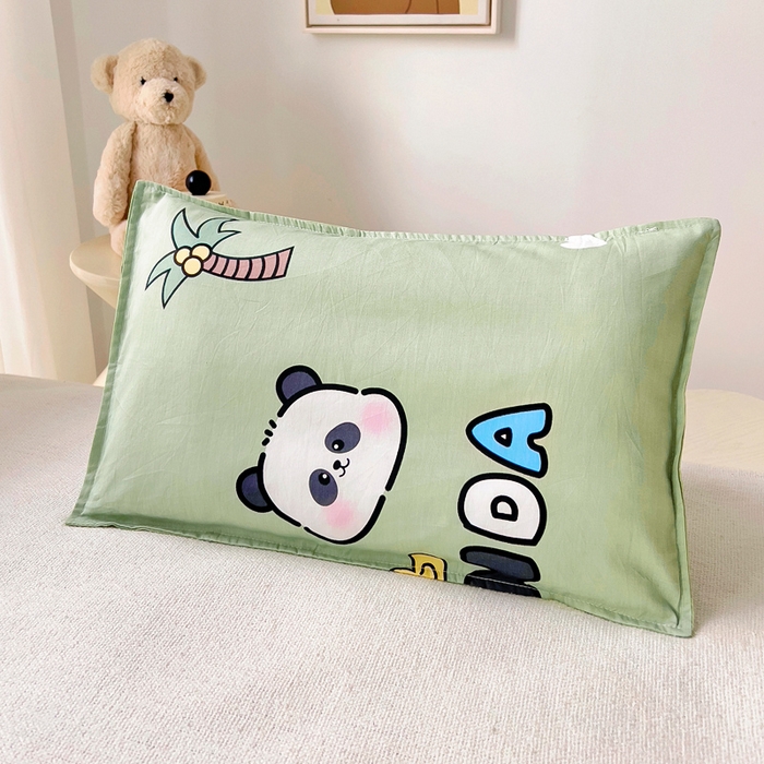 91家纺网 家纺一手货源 找家纺 鱼宝2026新款全棉幼儿园套件--萌趣系列 功夫熊猫