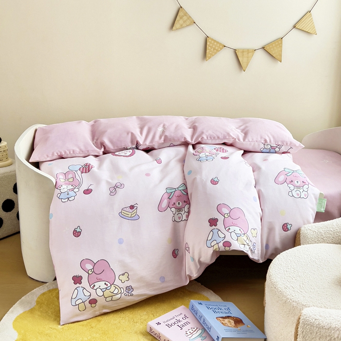 91家纺网 家纺一手货源 找家纺 鱼宝2026新款全棉幼儿园套件--萌趣系列 可乐贝儿